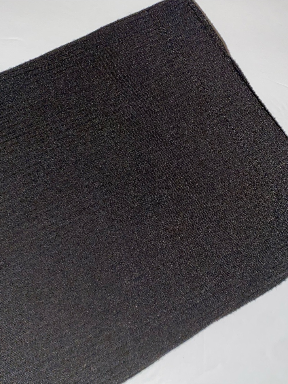 Bozzolo Black Ribbed Knit biker shorts - Picture 5 of 6